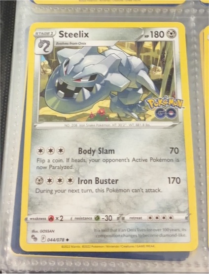 2022 The Pokémon Company Steelix #044 Pokémon GO — front
