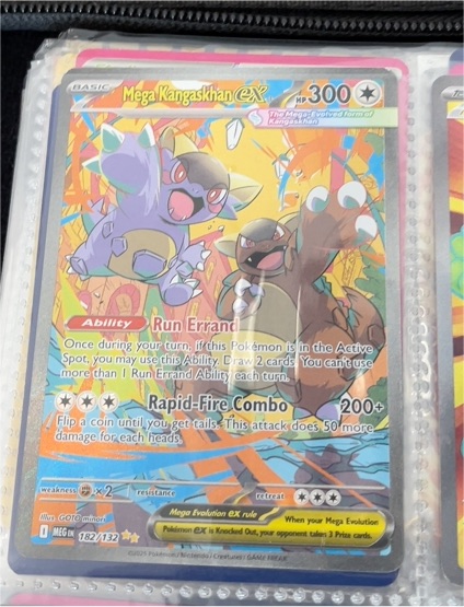 2025 Pokémon Mega Evolution #182/132 Mega Kangaskhan EX — front