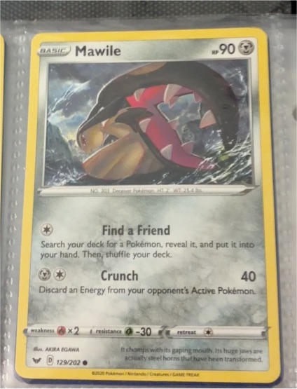 2020 Pokémon Sword & Shield #129 Mawile — front