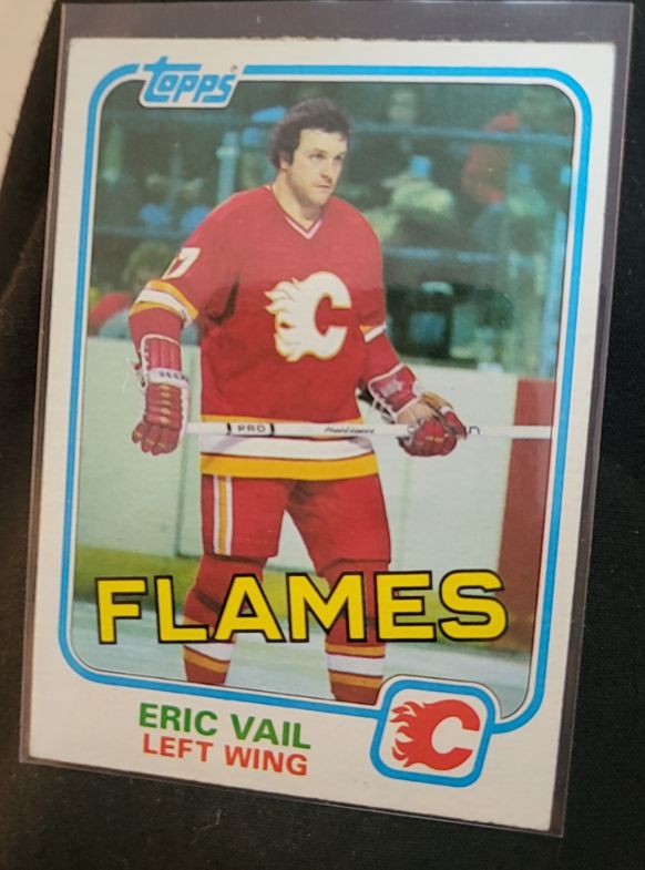 1981-82 Topps #43 Eric Vail Calgary Flames — front