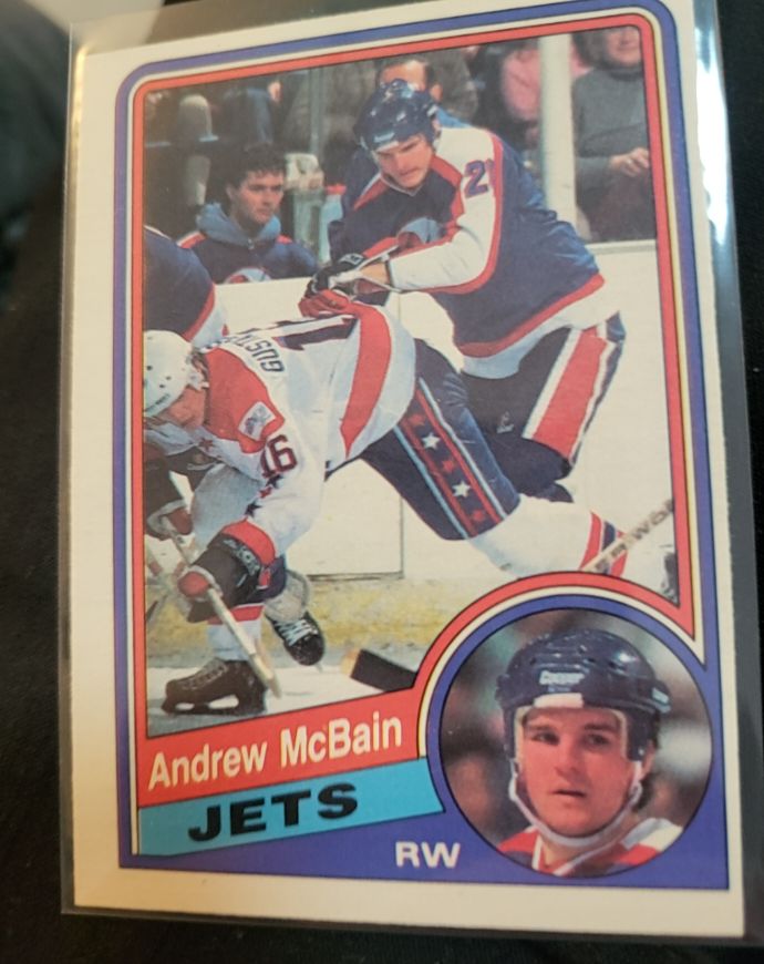 1984-85 O-Pee-Chee #343 Andrew McBain — front