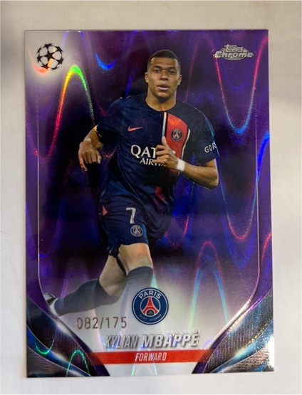 2023-24 Topps Chrome UEFA Club Competitions #21 Kylian Mbappé — front