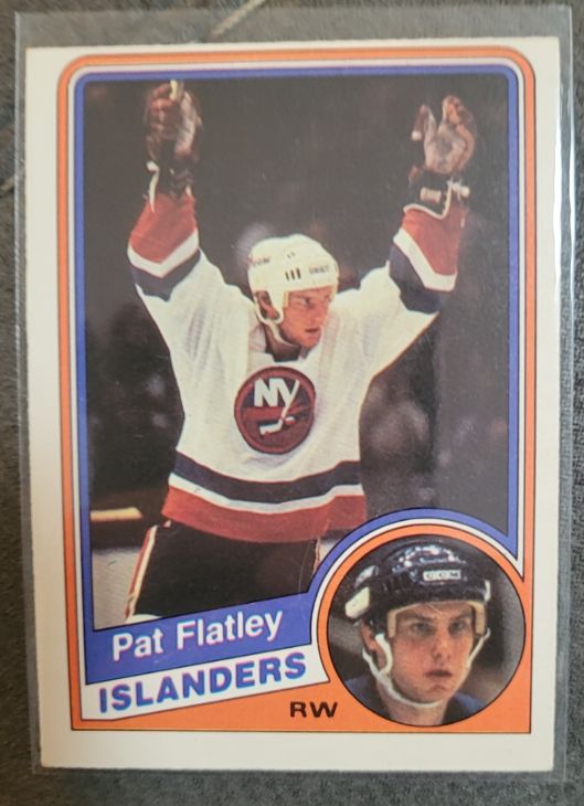 1984-85 O-Pee-Chee #124 Pat Flatley — front