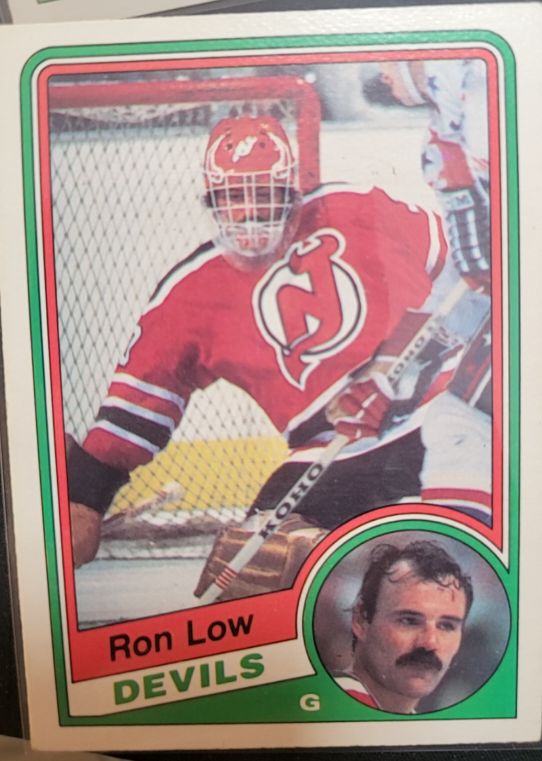 1984-85 O-Pee-Chee #115 Ron Low New Jersey Devils — front
