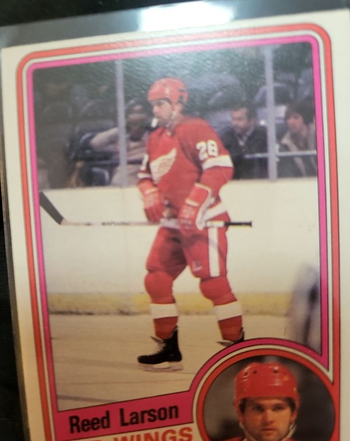 1984-85 Topps #44 Reed Larson — front