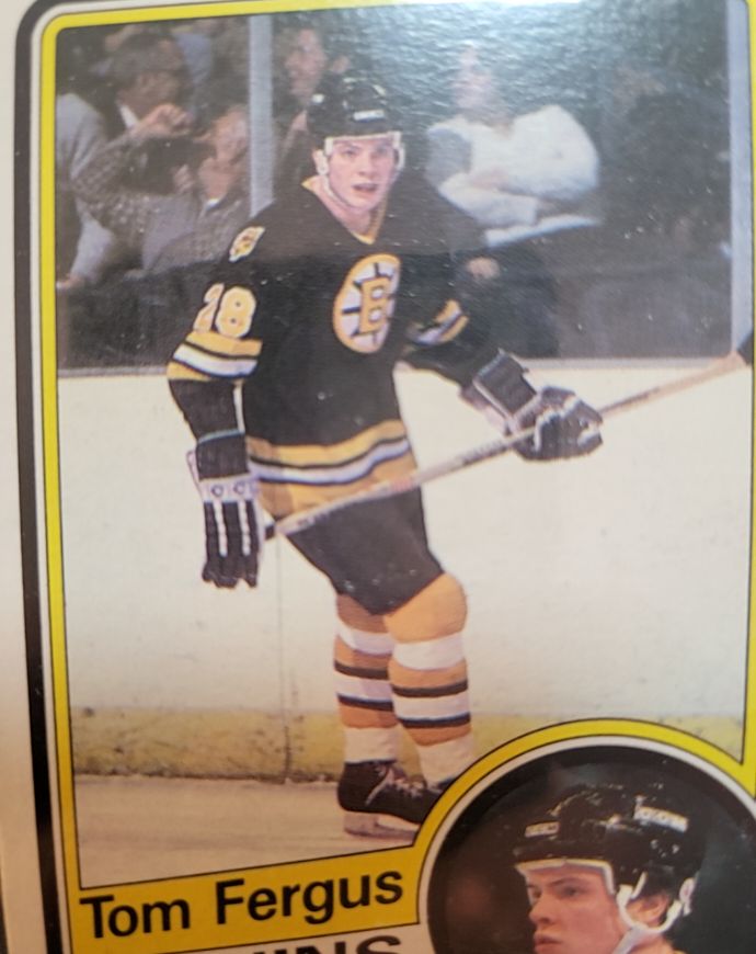 1984-85 Topps #3 Tom Fergus Boston Bruins — front
