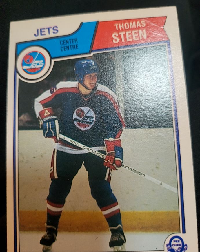 1983-84 O-Pee-Chee #393 Thomas Steen Winnipeg Jets — front