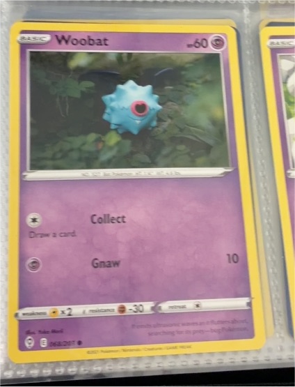 2021 Pokémon #068 Woobat — front