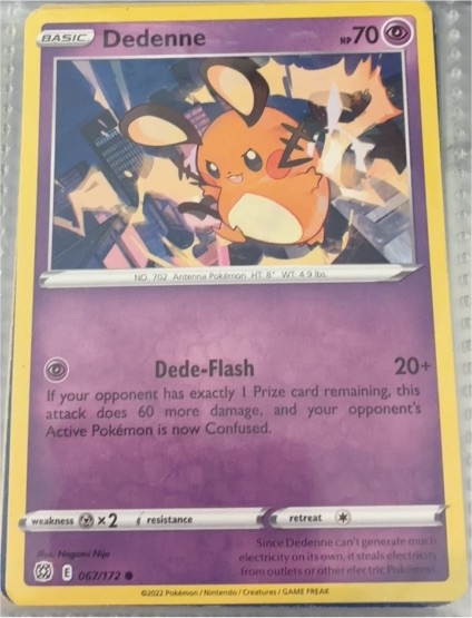 2022 Pokémon Brilliant Stars #67 Dedenne — front