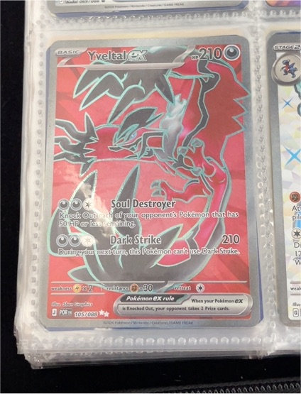 2014 Pokémon XY Perfect Order #105 Yveltal ex — front