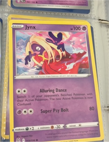 2022 Pokémon Lost Origin #68 Jynx — front
