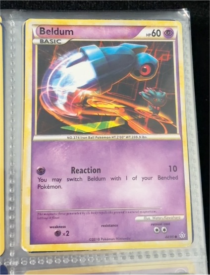 2010 Pokémon HeartGold & SoulSilver Unleashed #44 Beldum — front