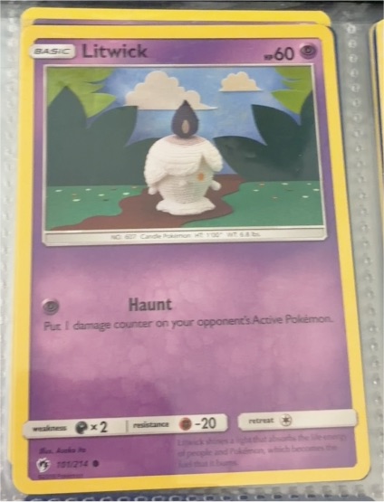 2018 Pokémon Lost Thunder #101 Litwick — front