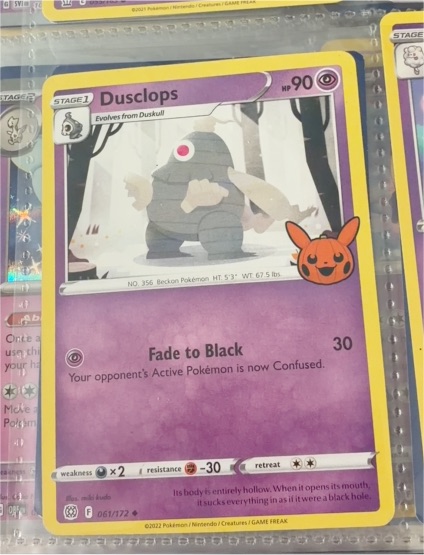 2022 Pokémon Brilliant Stars #061 Dusclops — front