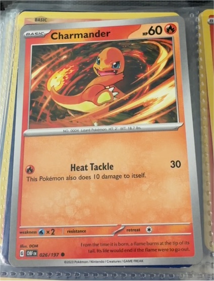 2023 Pokémon SV03: Obsidian Flames #026 Charmander — front