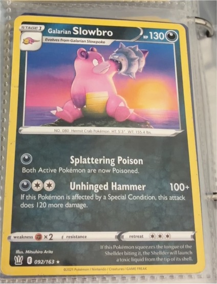 2021 The Pokémon Company SWSH05 Battle Styles #092 Galarian Slowbro — front