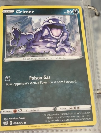 2022 Pokémon Brilliant Stars #084 Grimer — front