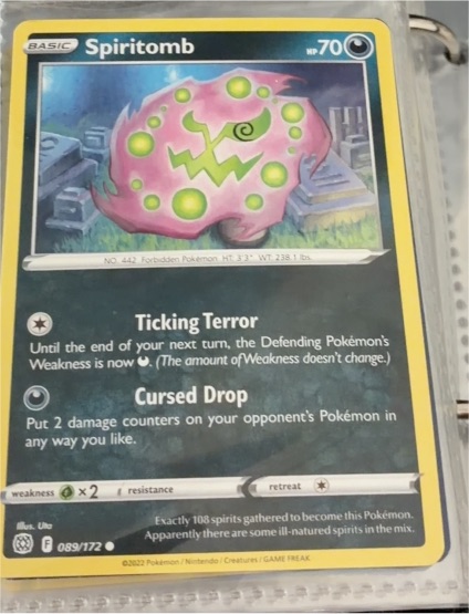 2022 Pokémon Brilliant Stars #089 Spiritomb — front