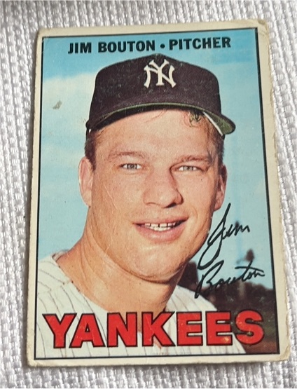 1967 Topps #393 Jim Bouton — front