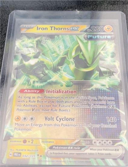 2024 Pokémon Prismatic Evolutions #032 Iron Thorns EX — front