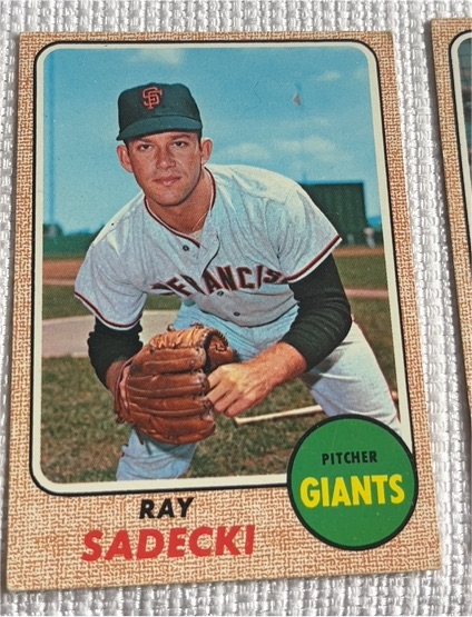 1968 Topps #494 Ray Sadecki — front