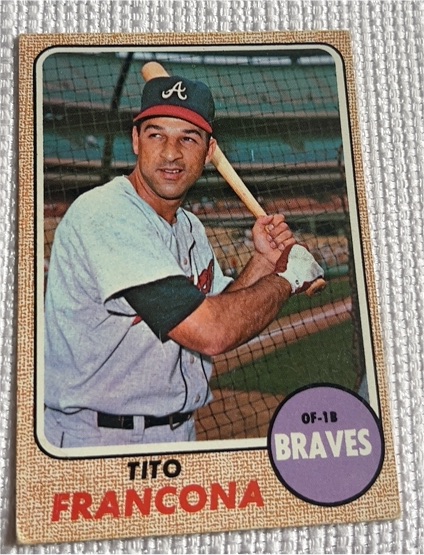 1968 Topps #527 Tito Francona — front