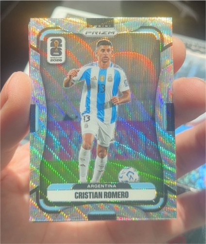 2026 Panini Prizm FIFA World Cup #5 Cristian Romero — front