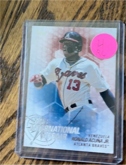 2018 Topps Update An International Affair #IA-RA Ronald Acuña Jr. — front