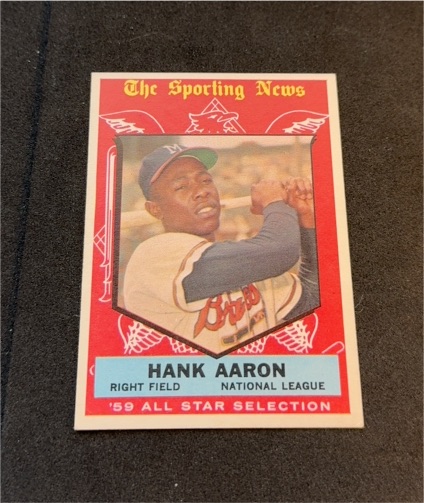 1959 Topps #561 Hank Aaron The Sporting News '59 All Star Selection — front