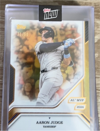2024 Topps Now #21 Aaron Judge — front