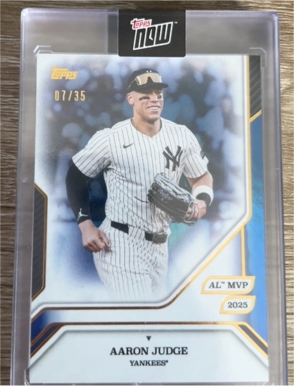 2025 Topps Now #07 Aaron Judge — front
