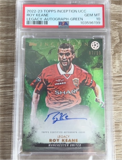 2022-23 Topps Inception UCC Legacy-Autograph-Green Roy Keane — front