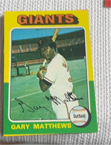 1975 Topps #79 Gary Matthews — front