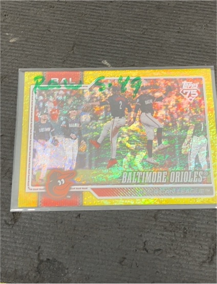 2026 Topps Series 2 #654 Baltimore Orioles Team Card — front
