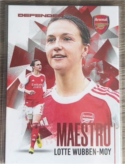 2025-26 Futera Club FX Arsenal Maestro Red #27 Lotte Wubben-Moy — front