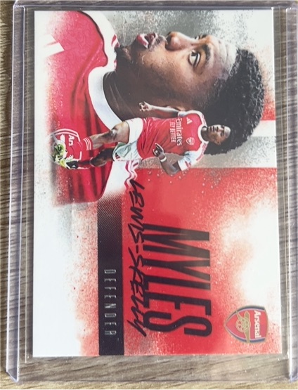 2025-26 Futera Club FX Arsenal Landscape Black #08 Myles Lewis-Skelly — front