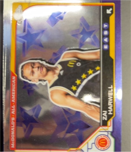 2025 Topps Chrome McDonald's All American #5 Zai Harwell — front