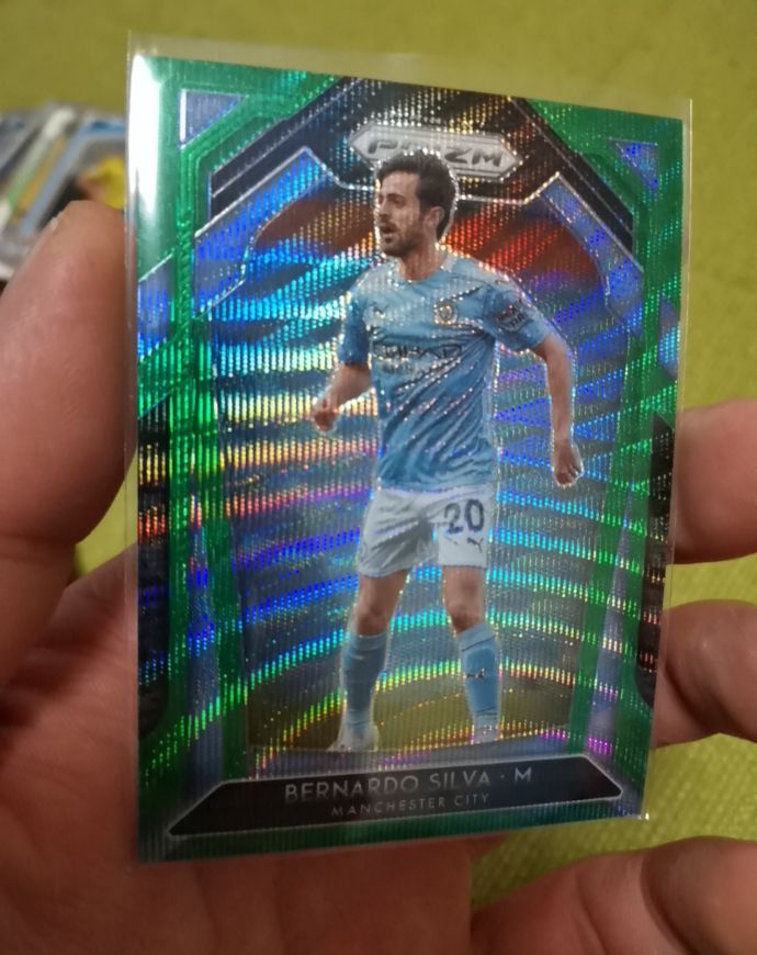 2020-21 Panini Prizm Premier League #100 Bernardo Silva — front