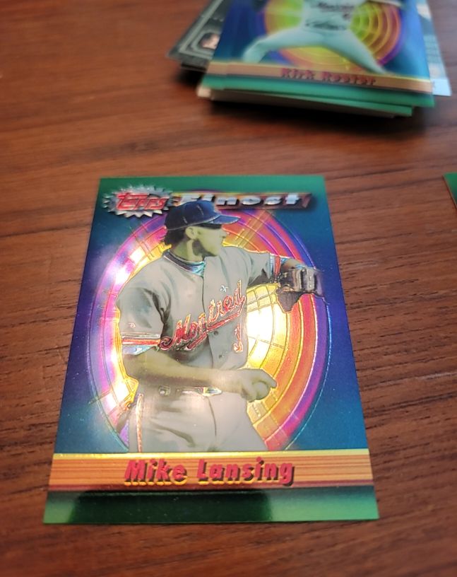 1994 Topps Finest #10 Mike Lansing — front