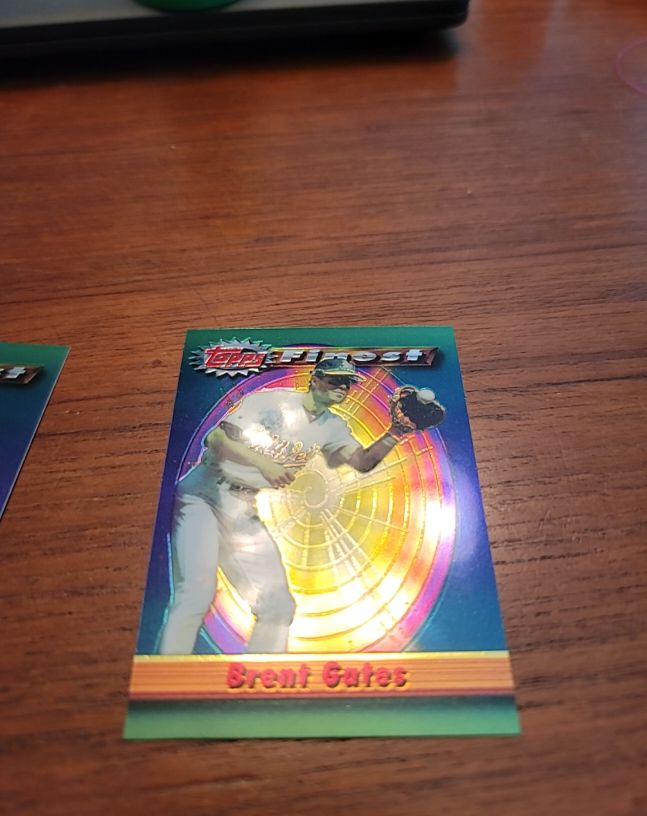 1994 Topps Finest #7 Brent Gates — front