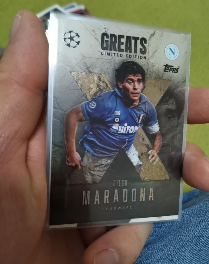 2025 Topps Match Attax Extra Greats Limited Edition Diego Maradona — front