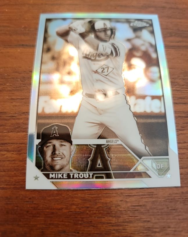 2023 Topps Chrome Sepia Refractor #27 Mike Trout — front