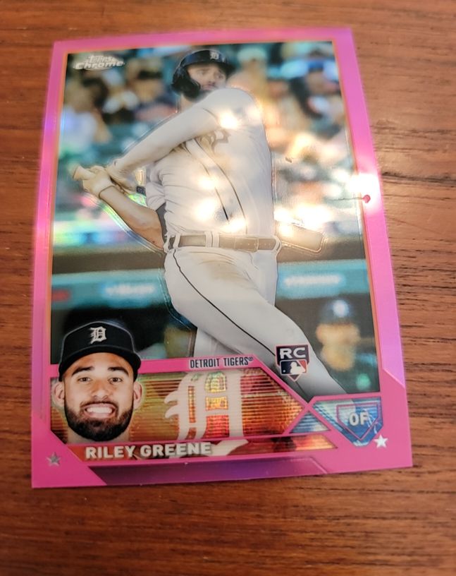 2023 Topps Chrome #182 Riley Greene — front