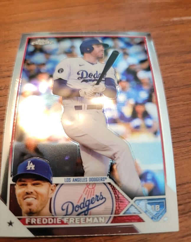 2023 Topps Chrome #5 Freddie Freeman — front