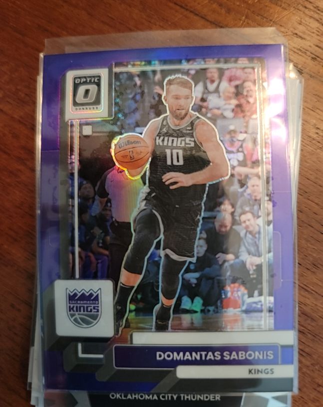 2022-23 Donruss Optic #117 Domantas Sabonis — front