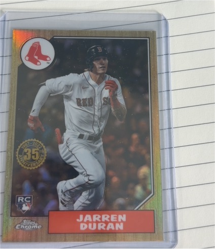 2022 Topps Chrome 35th Anniversary #87BC-19 Jarren Duran — front