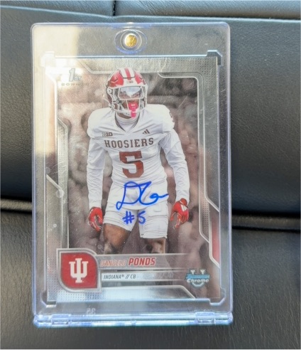 2025 Bowman University Chrome #104 D'Angelo Ponds — front