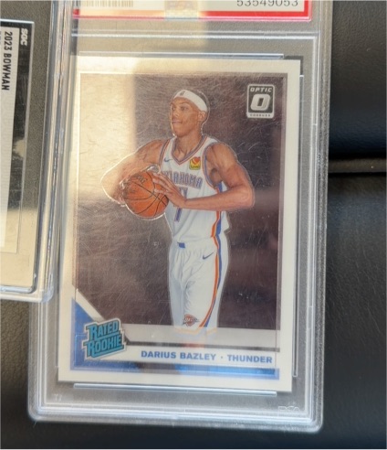 2019-20 Donruss Optic #156 Darius Bazley Thunder Rated Rookie — front