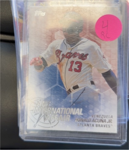 2018 Topps Chrome Update An International Affair #IA-RA Ronald Acuna Jr. — front