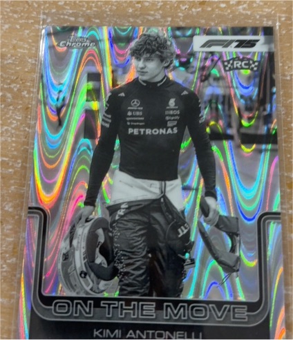2025 Topps Chrome Formula 1 #185 Kimi Antonelli On The Move — front